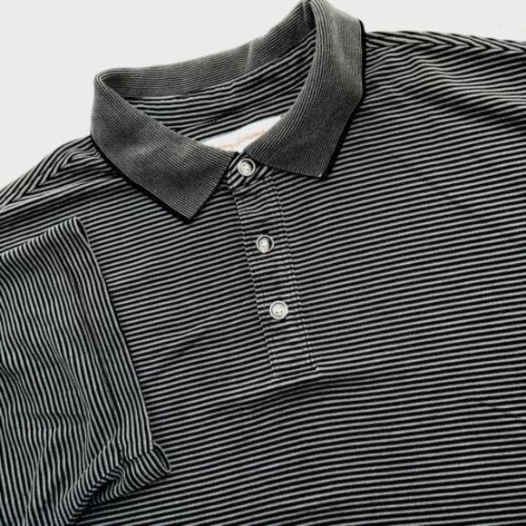 Tommy Bahama Polo XL‎ Black/Stripped Modal Blend - Picture 1 of 6